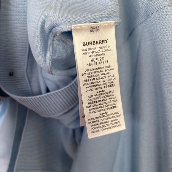 Burberry Elbow Patch Cardigan Sweater - Picture 4 of 4